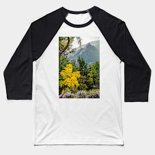 Flatirons Fall Silhoette Baseball T-Shirt